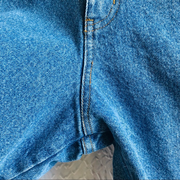 Vintage High Rise 90s Denim Medium Wash Bermuda Shorts - Picture 3 of 9